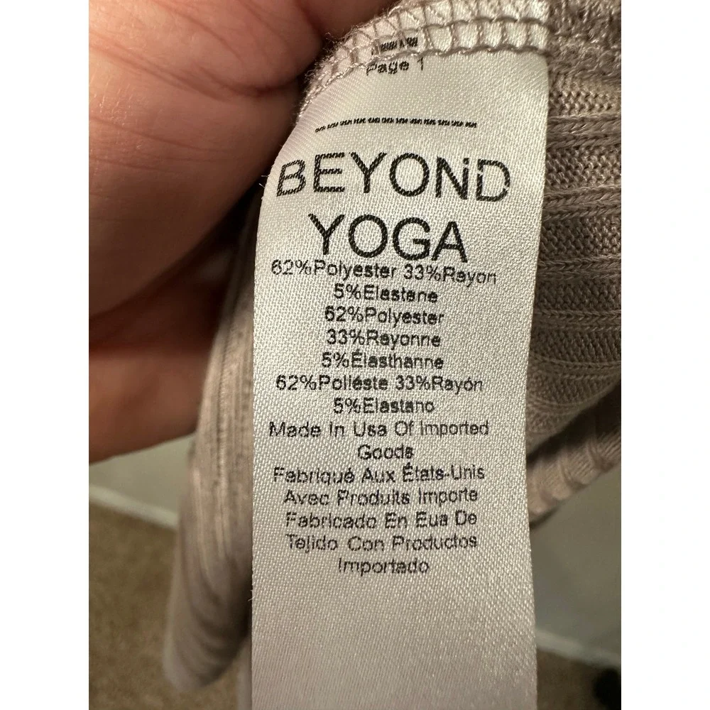 Beyond‎ Yoga Womens Ribbed Mock Neck Sleeveless Midi Dress Taupe Brown Large